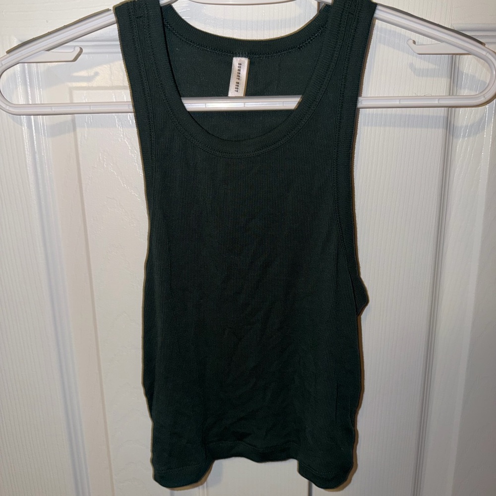 Aritzia - Sunday Best Women's Dark Green Tank Top